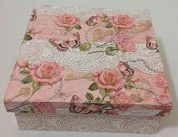 Caixa De Mdf Decorada Com Papel Produto Astesanal Caixa Mdf Para Diversas Ocasioes E Utilidades Decorada C Decoupage Papel Scrapb Caixas Decoradas Trabalhos Manuais Ideias Para Artesanato