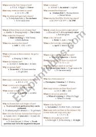 Buzzfeed staff can you beat your friends at this q. Trivia Game Esl Worksheet By Nachi