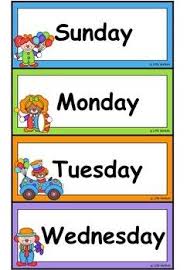 Clown Days Of The Week Calendar Classroom Decor Set Classroom Decor Classroom Decor Themes Classroom