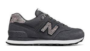 Black And White New Balance Womens 574 Shattered Pearl Magnet With Black Pearl Shoes Shoes New Balance