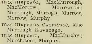 See the pronunciation key for a guide on how to write the sounds; A History Of Irish Surnames Irish Surname Origins Carrolls Irish Gifts