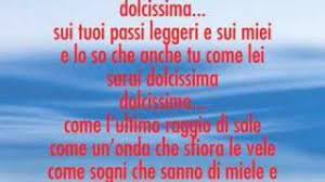 Dolcissima la nostra sera scenderà dolcissima sui tuoi passi leggeri e sui miei e lo so che anche. Dolcissima Mario Lavezzi Youtube