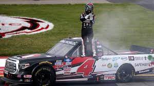 Austin cindric led the most laps in saturday's xfinity series kansas loterry 250 but comes up just short of four wins in a row in his no. John Hunter Nemechek S Richmond Triumph Marks 4th Truck Win In A Row For Kbm