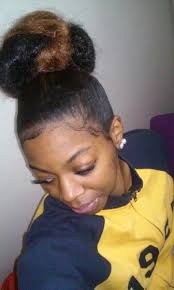 Two Toned Messy Bun Kanekalon Protective Style Cute Quick Hairstyles Braided Bun Hairstyles Kanekalon Hairstyles