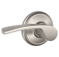 Schlage F10mer619 Satin Nickel Merano Passage Door Lever Set Door Levers Door Handles Interior Schlage
