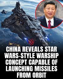 Galactic Warfare or Sci‑Fi Vision That Pushes the Limits of Imagination China's unveiling of a “Star Wars‑style” warship concept capable of hovering near the edge of space and theoretically launching unmanned drones