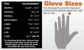 Nike Glove Size Chart Images Gloves And Descriptions