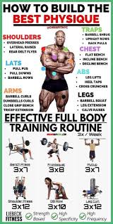 How To Build The Bset Physique Full Body Training Routine Body Workout Plan Ectomorph Workout Full Body Workout Routine