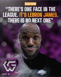 Alan Hahn says there's only ONE face of the NBA -- and it's LeBron James.  No next in line. No replacement. Just The King. 😳 #warofgoats #face  #fblifestyle #lebronjames #NBA