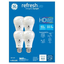 General Electric 4pk 60w Refresh Daylight Equivalent A19 Led Hd Target