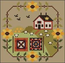 ♥ this pattern is an digital cross stitch. August Bliss Cross Stitch Pattern