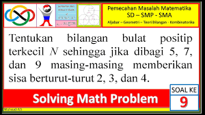 Karena jumlah angka pertama dan angka terakhirnya adalah 10, maka pasangan angka pertama dan angka terakhir yang mungkin adalah (1,9), (2,8), (3,7), (4,6), dan. Soal Olimpiade Materi Kombinatorika Teori Bilangan Geometri Aljabar Jawabanku Id