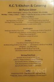 k.c.'s authentic soul food menu in
