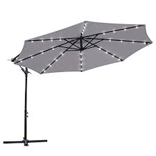Airwave apollo 3m banana cantilever overhanging parasol garden umbrella with solar powered built in led spotlights beige salisbury landscapes. 10 Best Cantilever Parasols Of 2021 Uk Garden Umbrella Reviews