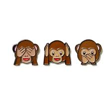 Monkey See No Evil Hear No Evil Speak No Evil Drawing See Hear Speak No Evil Monkey Pin 3 Styles Monkey Emoji Monkey Tattoos Three Wise Monkeys