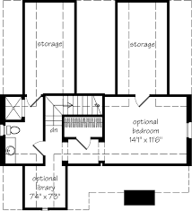 Small home library floor plan. Hillstone Cottage Dungan Nequette Architects Southern Living House Plans