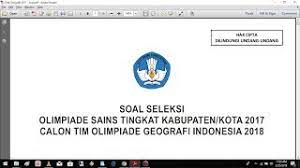 Maybe you would like to learn more about one of these? Pembahasan Osk Geografi 2018 Nomor 1 5 Youtube