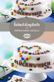 Gefullte Geburtstagstorte Rezept Geburtstagstorte Kuchen Und Torten Rezepte Kuchen Mit Fondant