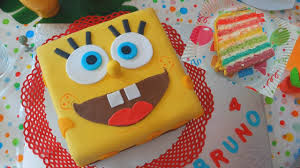 Zutaten zum einem glatten teig verarbeiten und in die for. Spongebob Regenbogen Torte Mit Mascarpone Creme Motivtorte Danilu Youtube