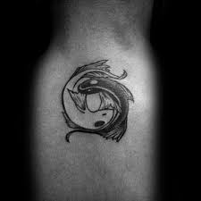 Guys Inner Forearm Small Simple Yin Yang Koi Fish Tattoo Design Ideas Force Yin Yang Koi