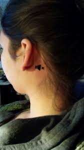 Tattoos behind ear are quite a popular choice among girls as it is small in size and people easily relate to them. Girl S Clever Tattoo Explains Her Disability Sunshine Coast Daily