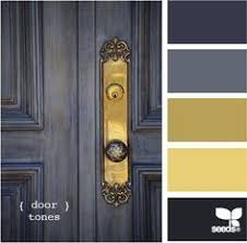 Navy Slate Brass Gold And Midnight Bedroom Colour Palette Design House Colors