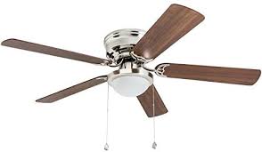 Harbor breeze ceiling fan are elegantly designed to fit into all types of interior decorations regardless of whether you use them residentially or commercially. Harbor Breeze Armitage 52 In Brushed Nickel Indoor Flush Mount Ceiling Fan With Light Kit Amazon Com