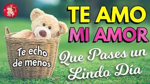 Te Amo Mi Amor Que Pases Un Lindo Dia Te Echo De Menos Te Amo Mi Amor Lindo Dia Amor Amor