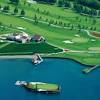 Home of the floating green. 1