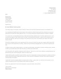 Early Childhood Education Cover Letter