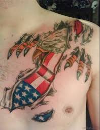 Check spelling or type a new query. 57 Classic Flag Tattoos On Chest