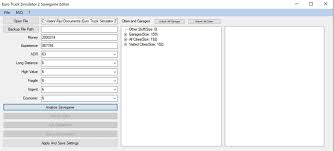 Ets 2 Save Game Editor V1 3 1 35 X V 1 3 Tools Mod Fur Eurotruck Simulator 2