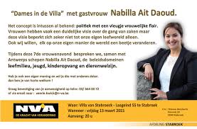 Zij kwam met het idee op de proppen om zo de luchtverontreiniging in de antwerpse. Dames In De Villa Met Nabilla Ait Daoud N Va Stabroek