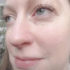 Cartilage Ball End Hoop Earring In Pure Silver 22 Gauge Fine Silver Nose Ring Helix Piercing Hoop Silver Nose Ring Nose Rings Hoop Nose Ring