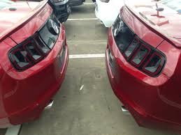 Side By Side Comparison Of Candy Red Vs Ruby Red Pics Inside Ford Mustang Forums