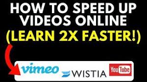To speed up videos on vimeo, you can use the speed controls menu. How To Speed Up Videos Online Cut Learning Time In Half Youtube