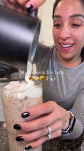 Maple butter pistachio latte at home 🧋🫶🏼🍁 #maplebutter #pistachio ...