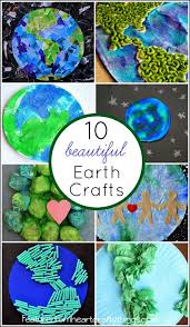 Makes a cute bulletin board! 10 Beautiful Earth Crafts For Kids Earth Craft Earth Day Crafts Earth Day Projects