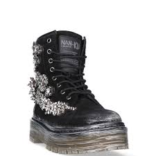 Damsneakers med strass online hos shopalike! Nan Ku Nan Ku Couture Bota Da 05a Black Femmes Nan Ku Da 05a Black