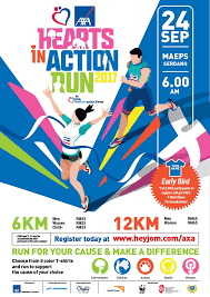 The axa hearts in action run 2017 is happening on the 24th of september. Axa Hearts In Action Run 2017