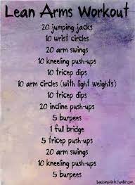 Arm Workoiut Lean Arms Workout Fitness Motivation Arm Workout