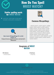How do you spell definately? Correct Spelling For Wrist Watch Infographic Spellchecker Net
