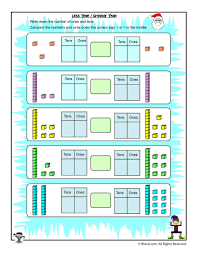 How to make chart on good manners for small kids? Hundreds Tens And Ones Comparison Greater Than Less Than Woo Jr Kids Activities
