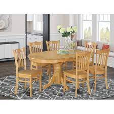 We suggest you consider the images and pictures of oval kitchen table and chairs, interior ideas with details, etc. 7 Piece Formal Oval Dinette Table With Leaf And 6 Dining Chairs Oak On Sale Overstock 10296393