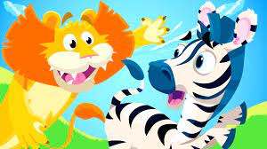 Little Zebra Lost His Stripes Animal Songs By Little Angel Jungle Animals April Preschool Childrens Songs