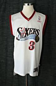Номер товара на ebay no. Allen Iverson 3 Nba Basketball Jersey Philadelphia 76ers Sixers White Reebok M Reebok Philadelphia76erssisers Philadelphia 76ers White Reebok Allen Iverson