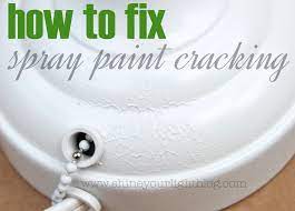 Another trick is to use a 100% acrylic stain kill. How To Avoid And Fix Cracked Spray Paint Shine Your Light