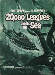 Jules verne, 20 000 lieues sous les mers. This Pressbook Cover Is For The Re Release Of 20 000 Leagues Under The Sea Which Was Set To Come Out Just Prio Leagues Under The Sea Jules Verne Under The Sea