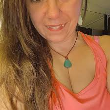 Blaue Seeglas Halskette, Strand Glas Leder Halsband, Surfer Halskette  Geschenk für sie, Geschenk für ihn