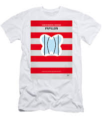 No098 My Papillon Minimal Movie Poster Mens T Shirt Athletic Fit